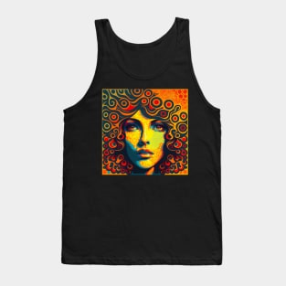 1960s Style Psychodelic portrait of a woman Tank Top